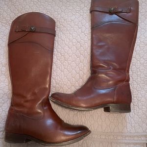 Gently used brown Frye boots size 8